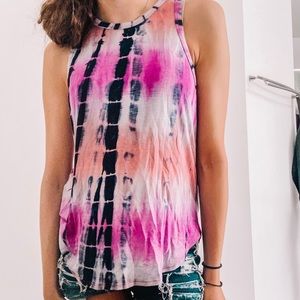 Ginger G Multi-Color Tie Dye Tank Top
